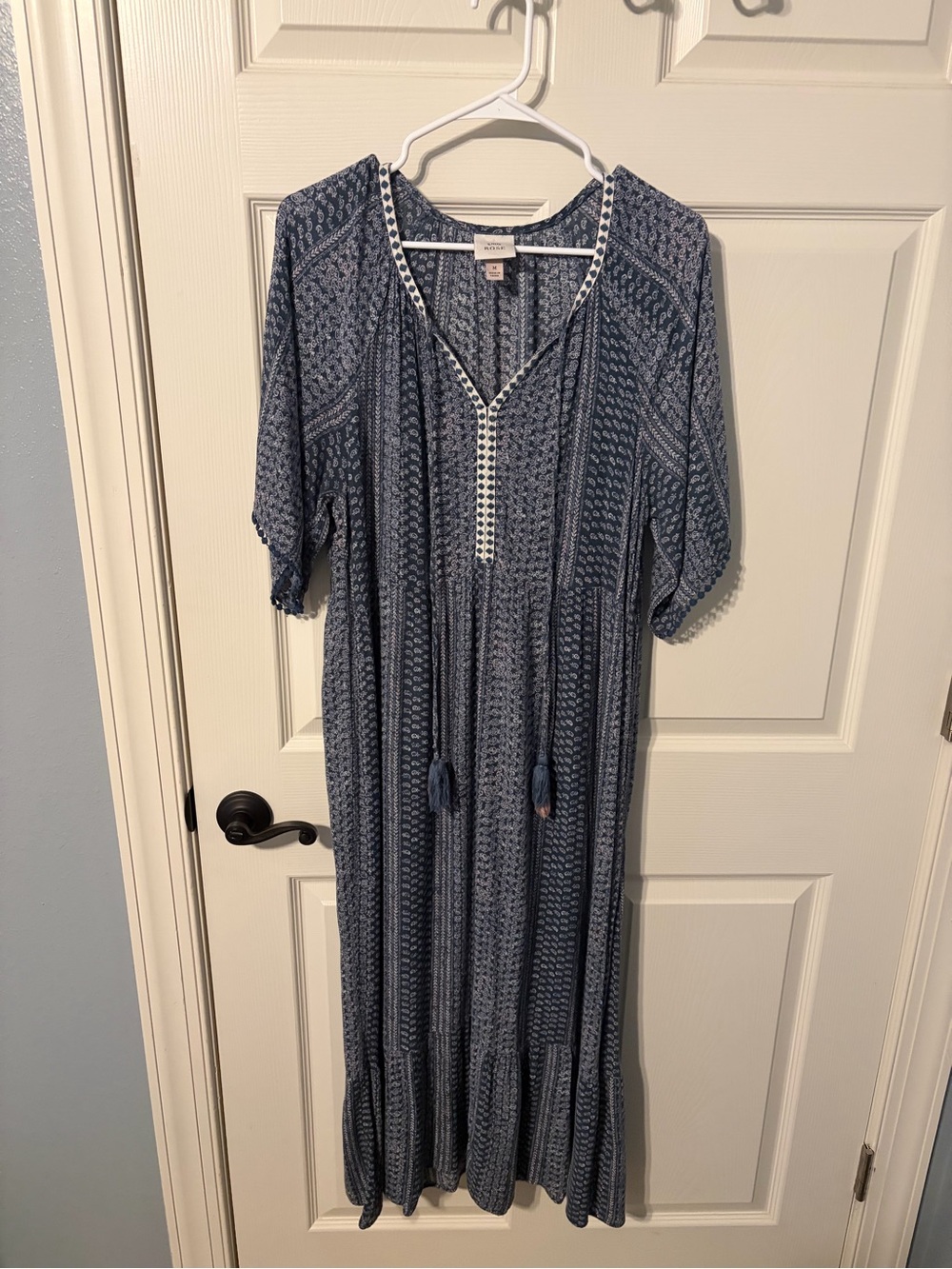 Knox Rose Blue Patterned Midi Dress